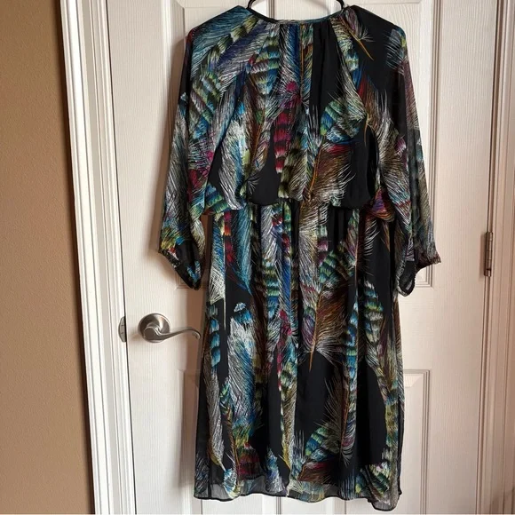 Lane Bryant Feather Faux Wrap Dress - Picture 2 of 10